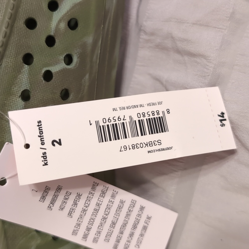 BNWT Native Style Sandal Summer Shoe Size 2 Youth - Picture 7 of 7